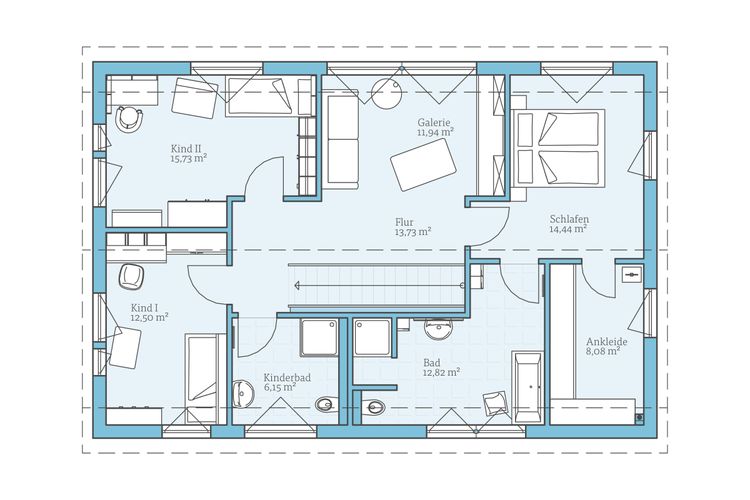 Hanse Haus Variant 25-192 Poing: Grundriss DG