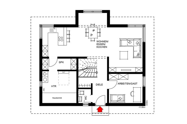 Bild 3 für LINEAR mit 3. Giebel 