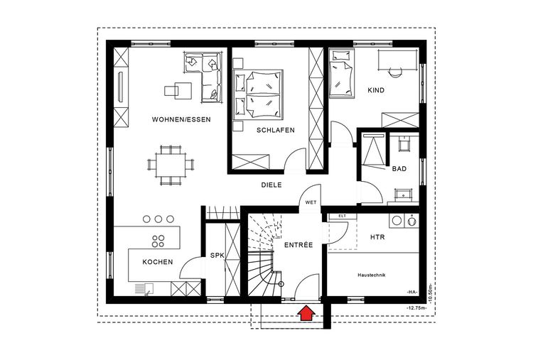 Bild 3 für Zweifamilienhaus "Eins für zwei" 