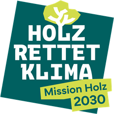 Holz rettet Klima-Kampagnenlogo