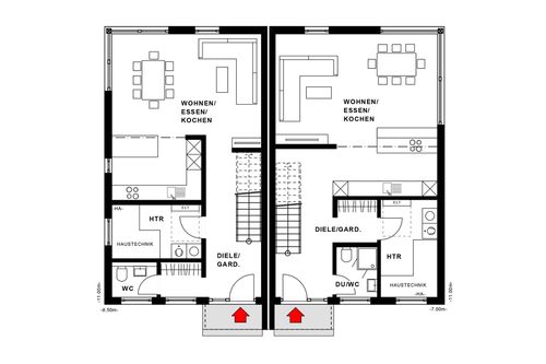 Doppelhaus für Individualisten - Slideshow-Bild 11