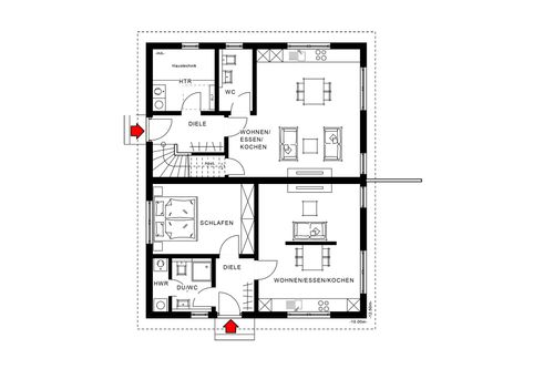 Familienhaus mit Einliegerwohnung - Slideshow-Bild 3