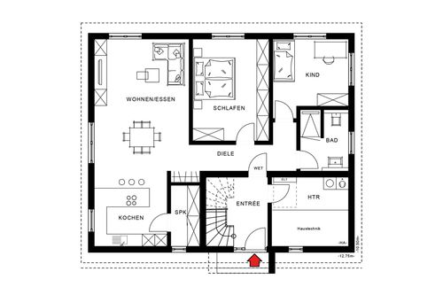 Zweifamilienhaus "Eins für zwei" - Slideshow-Bild 3